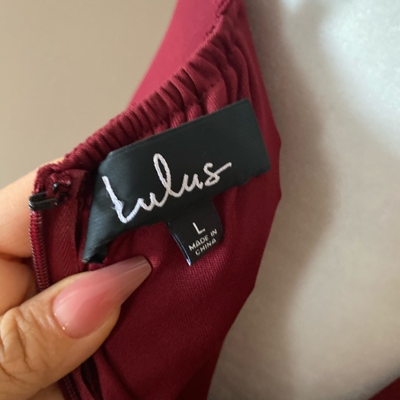 Lulu’s Mythical Kind Of Love Wine Gown Dress - Picture 8 of 9